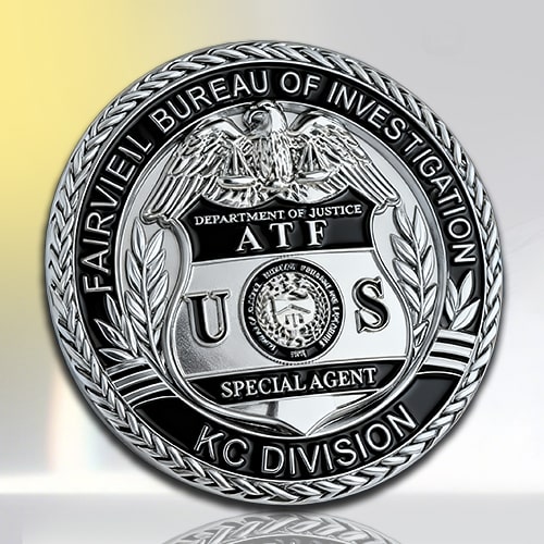 ATF KC Division 3D Law Enforcement Challenge Coin