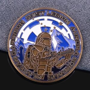 Alaskan Garrison Aurora Borealis Challenge Coin