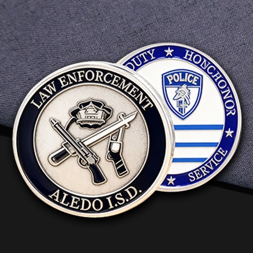 Aledo I.S.D. Law Enforcement Duty & Honor Challenge Coin