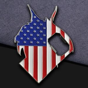 American Flag Anomaly Shaped Coin