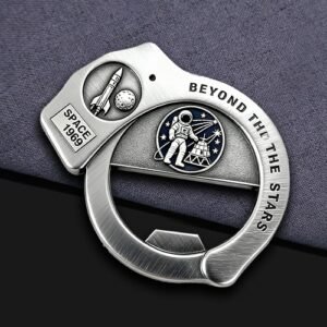 Beyond the Stars Space-Themed Bottle Opener Coin