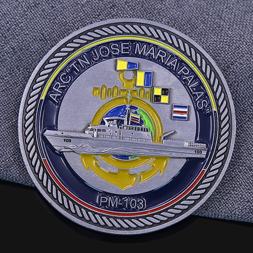 Colombian Navy ARC Palas PM-103 Challenge Coin-back