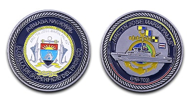 Colombian Navy ARC Palas PM-103 Challenge Coin