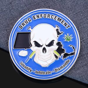 Drug Enforcement Undercover Investigators Challenge Coin
