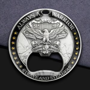 Epoxy Army Warrior Bottle Opener Coin