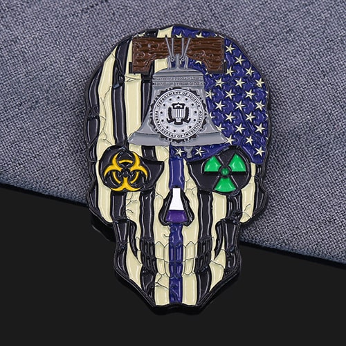 FBI CBRN Collection Challenge Coin-back