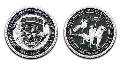 Fort Worth Police Department SWAT Challenge Coin