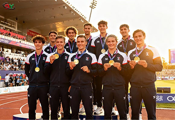 French Team's Gold Medal Moment