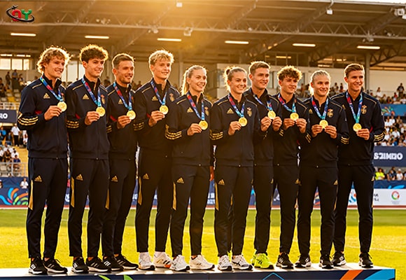 German Team with Gold Medals