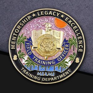 Glitter Law Enforcement Challenge Coin