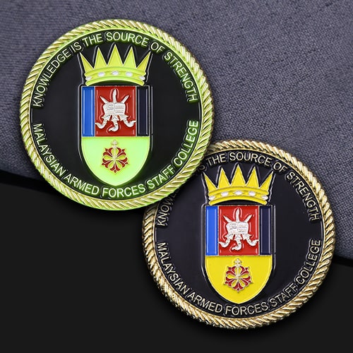 Glow-in-the-Dark Military Challenge Coin