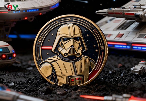 Gold Star Wars Imperial Gold Stormtrooper Challenge Coin
