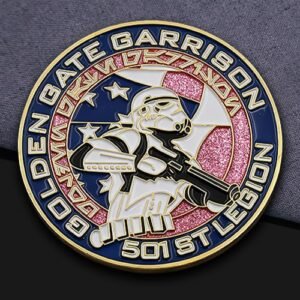 Golden Gate Garrison Glitter Challenge Coin