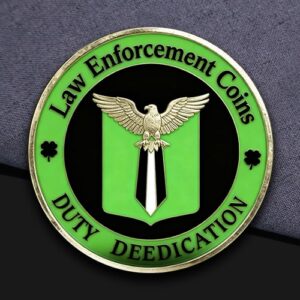 Law Enforcement Glow - in - the - Dark Challenge Coin