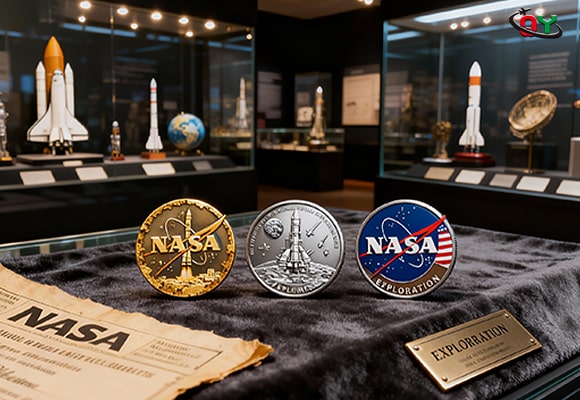 NASA Exploration Challenge Coins Display
