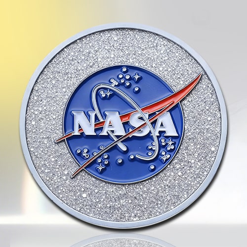 NASA Glitter Emblem Challenge Coin