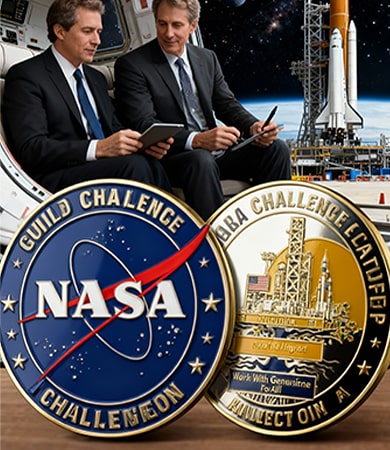 NASA Guild & BBA Space Collaboration Challenge Coin