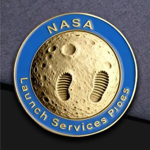 NASA Lunar Footprints Launch Services Coin