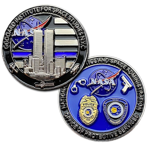 NASA NYC Space Studies & Protective Services Coin