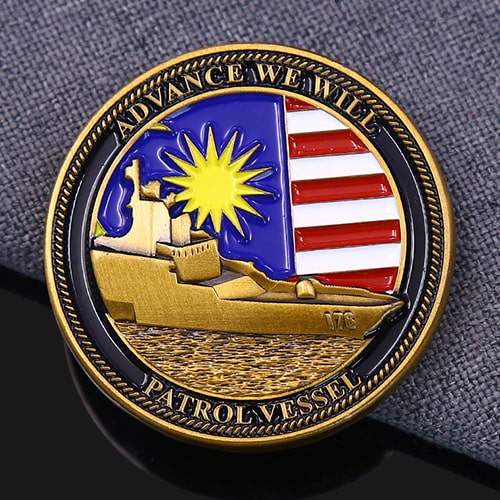 Royal Malaysian Navy KD Selangor Military Challenge Coin