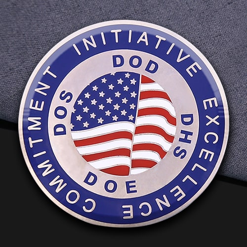 Science & Tech Epoxy Military Challenge Coin