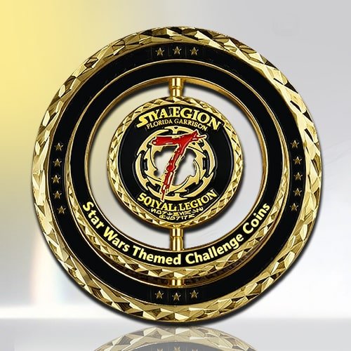 Spinner Star Wars Themed Challenge Coin