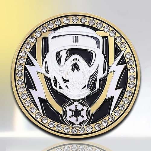 Imperial Stormtrooper Rhinestone Challenge Coin