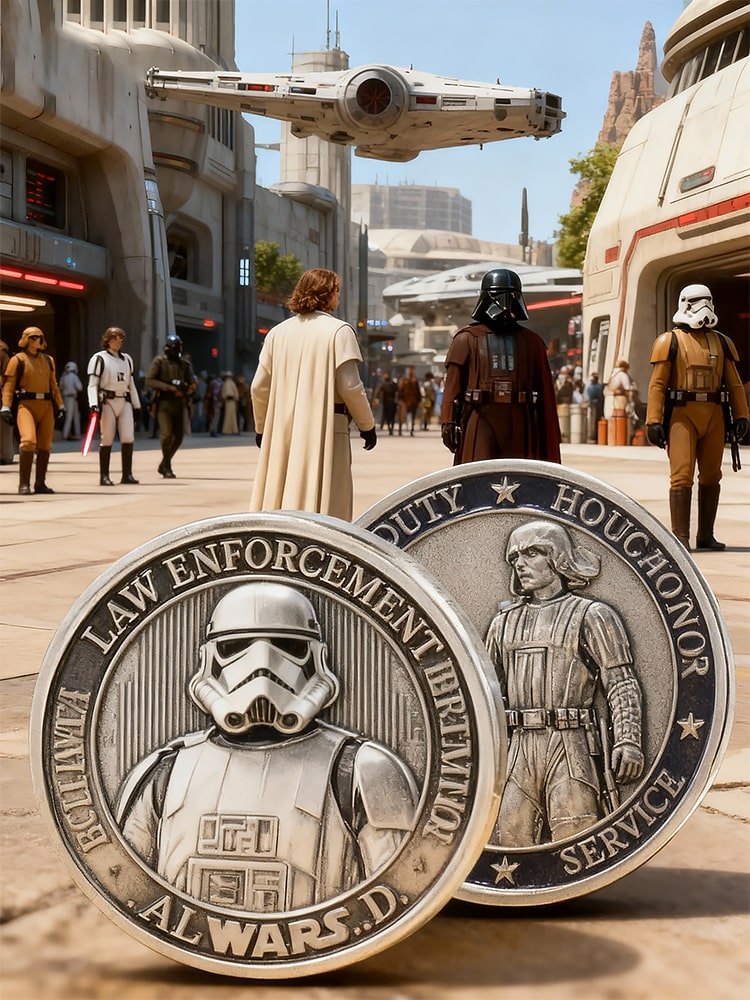 Star Wars Law Enforcement Stormtrooper & Vader Challenge Coin