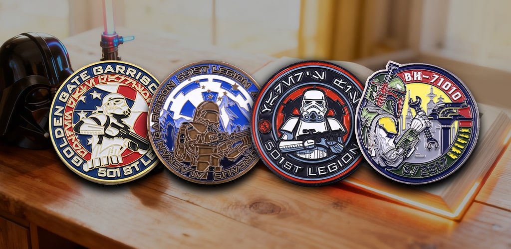 Star Wars Themed Challenge Coins Banner-Mobile