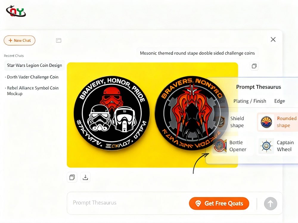 Star Wars Themed Challenge Coins Design Website