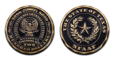 U.S. DOJ Firearms Act Challenge Coin