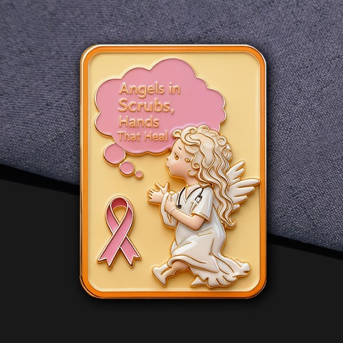 3D Guardian Angel Scrubs Pin