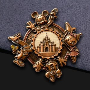 Antique Double-layer Rotating Pin