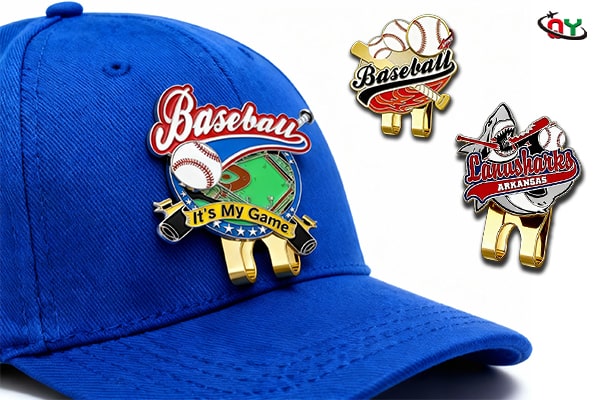 Baseball-themed Hat Pins