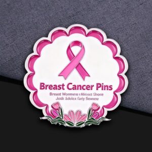 Breast Cancer Awareness Pink Ribbon Pin