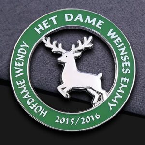 Christmas Reindeer Cut-Out Enamel Pin