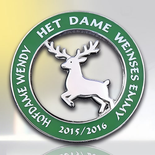 Christmas Reindeer Cut-Out Enamel Pin