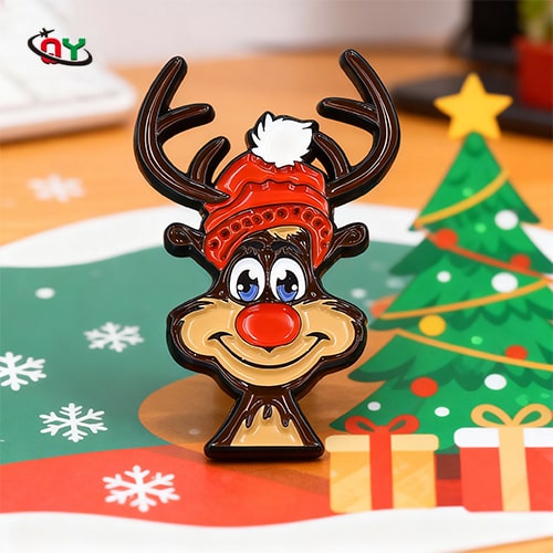 Christmas Rudolph the Red-Nosed Reindeer Enamel Pin