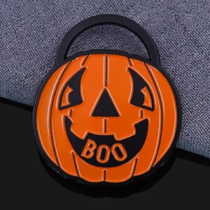 Classic Jack-O'-Lantern Halloween Enamel Pin
