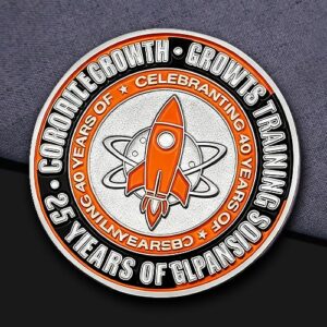 Corporate Rocket Anniversary Challenge Coin