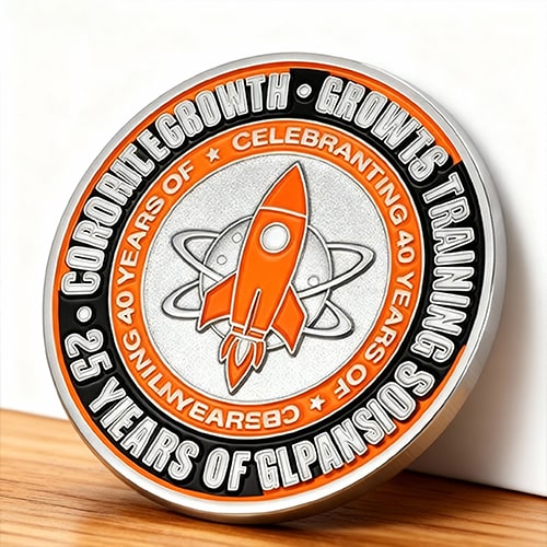 Corporate Rocket Anniversary Challenge Coin
