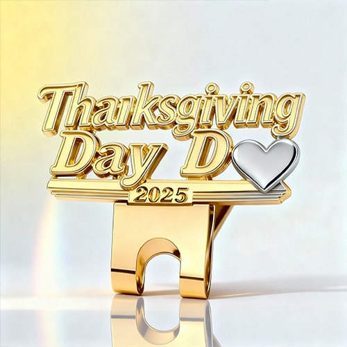Cut-out Thanksgiving 2025 Hat Pin