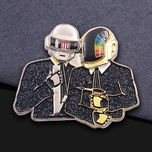 Daft Punk Style Enamel Pin