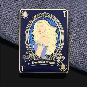 Donatella Dragna Tarot Card Enamel Pin