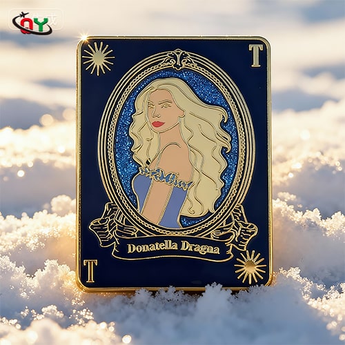 Donatella Dragna Tarot Card Enamel Pin