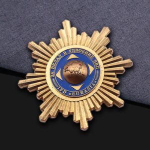 Eurasia Military Service Starburst Emblem Pin