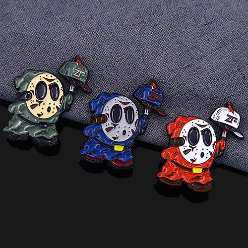 Friday the 13th Chibi Jason Halloween Enamel Pins