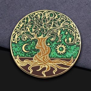 Glittering Tree of Life Enamel Pin