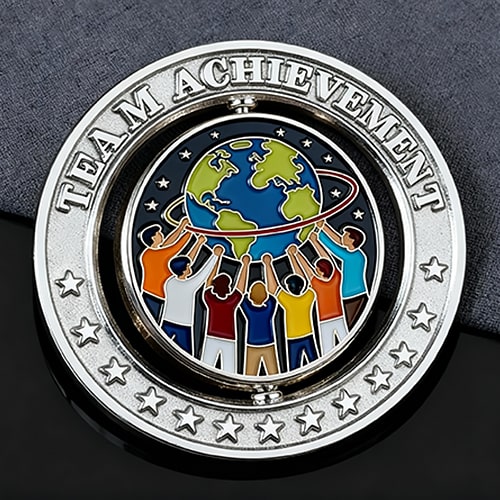 Global Team Achievement Corporate Challenge Coin