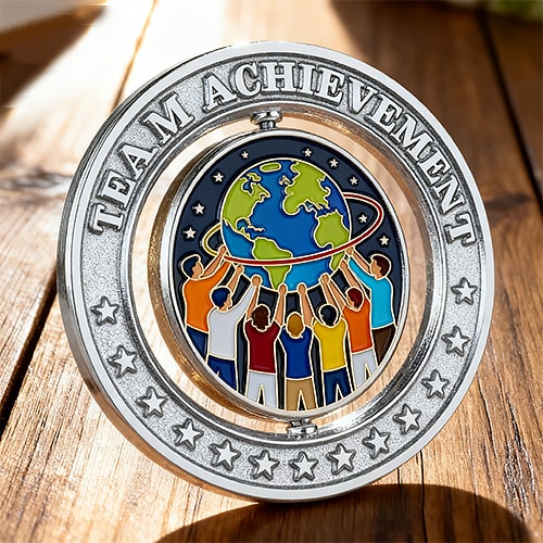 Global Team Achievement Corporate Challenge Coin